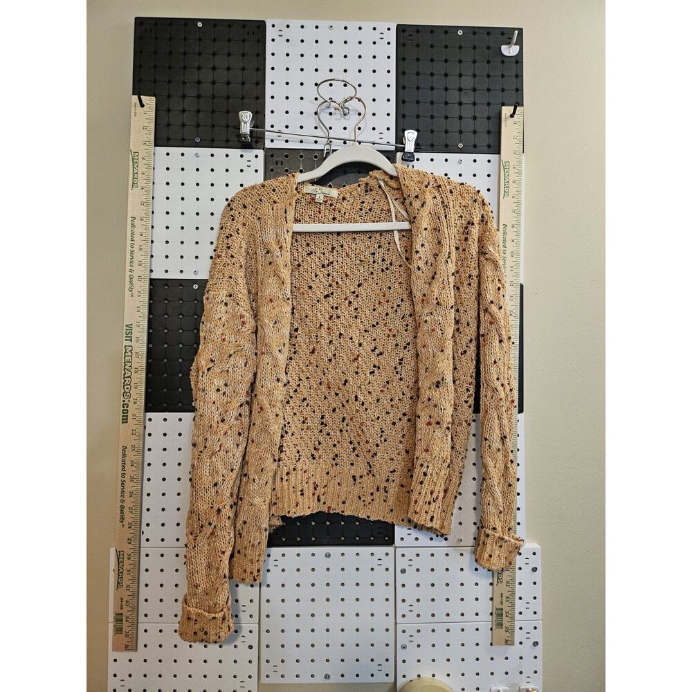 La Serein Speckled Knit Cardigan Sweater